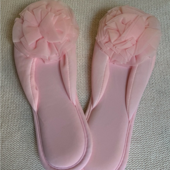 Vintage Madye's Pink Ruffle Glamour Skuffs Slippers Boudoir Size Small 5-6 WOW - Picture 8 of 12
